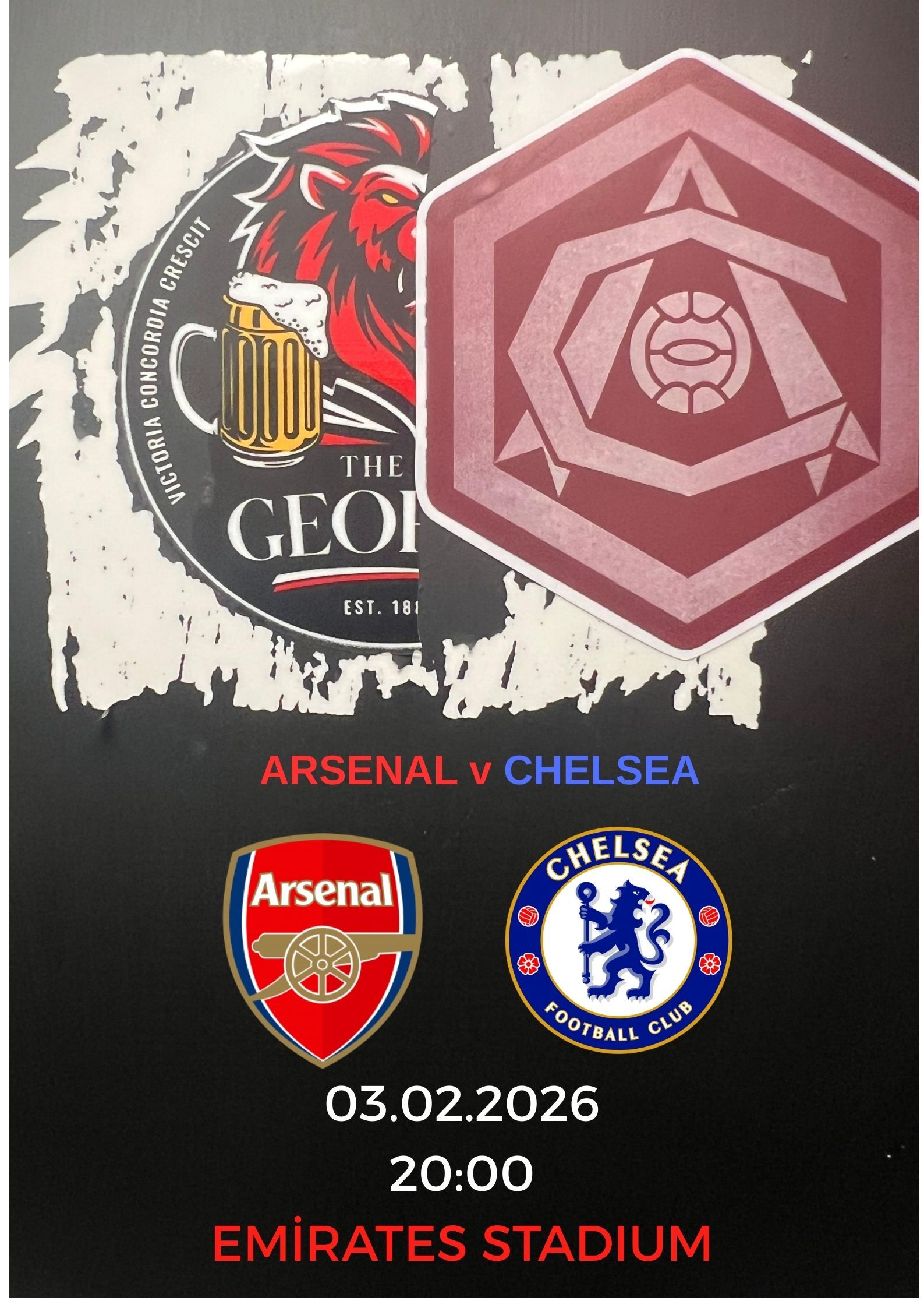 Arsenal v Chelsea Screening CARABAO CUP Semi Final Second Leg